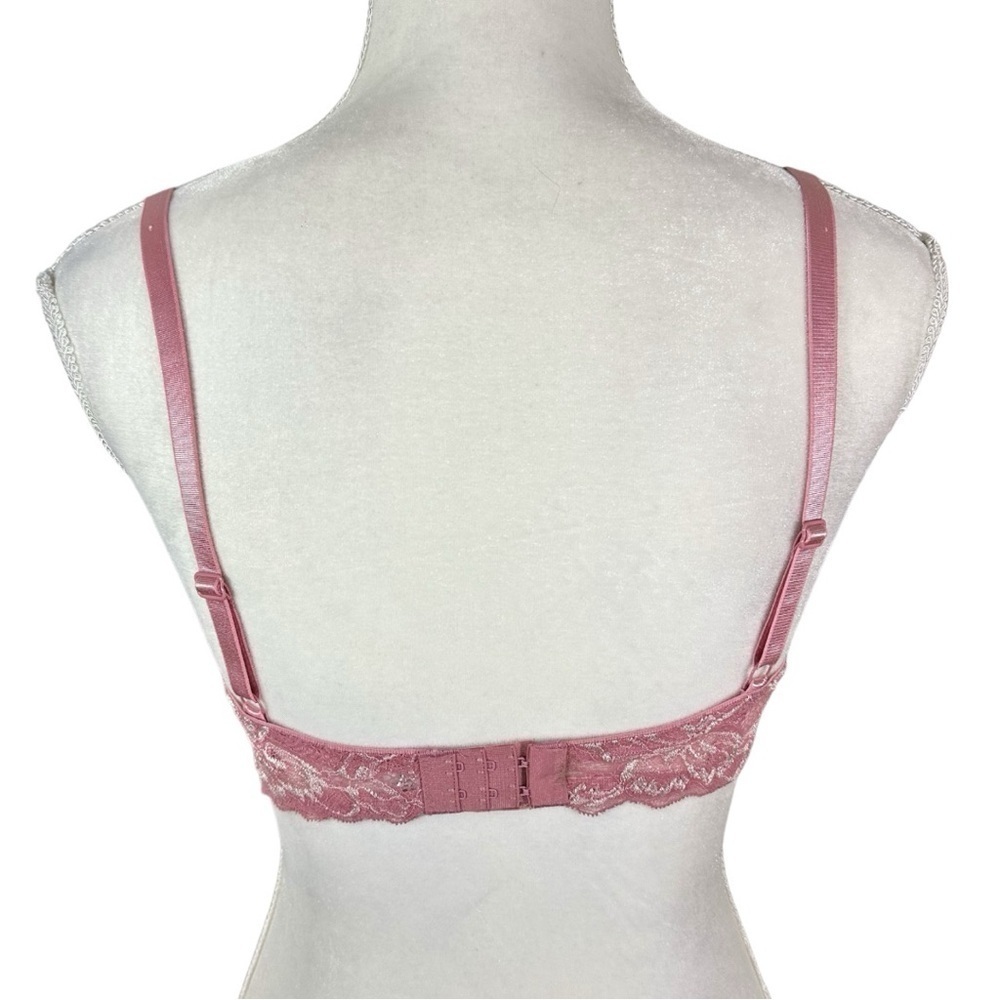 🌸Prima Valentina Pink Lace Push Up Bra- Size 36C RN#147132 - Picture 4 of 9